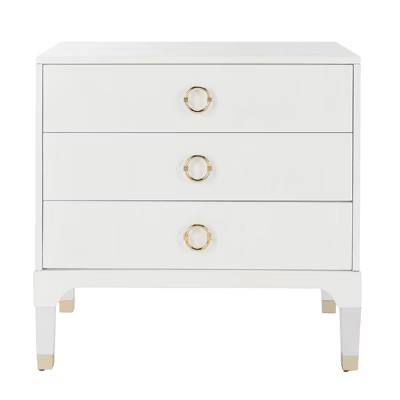 Lorna 3 Drawer Nightstand - Safavieh | Target