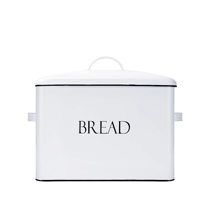 Outshine Vintage Metal Bread Bin - Countertop Space-Saving, Extra Large, High Capacity Bread Stor... | Amazon (US)