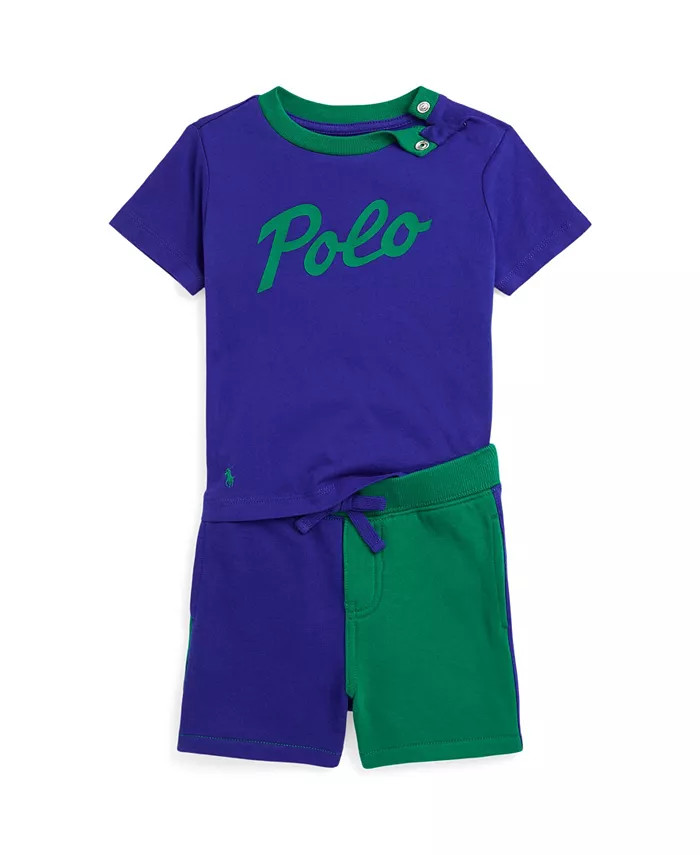 Baby Boys T Shirt and Fleece Shorts, 2 Piece Set | Macys (US)