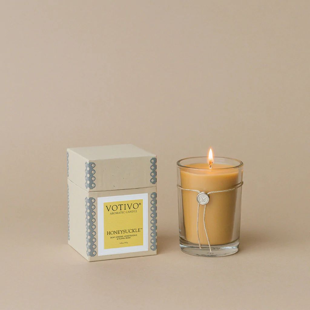 6.8oz Aromatic Candle-Honeysuckle | Votivo