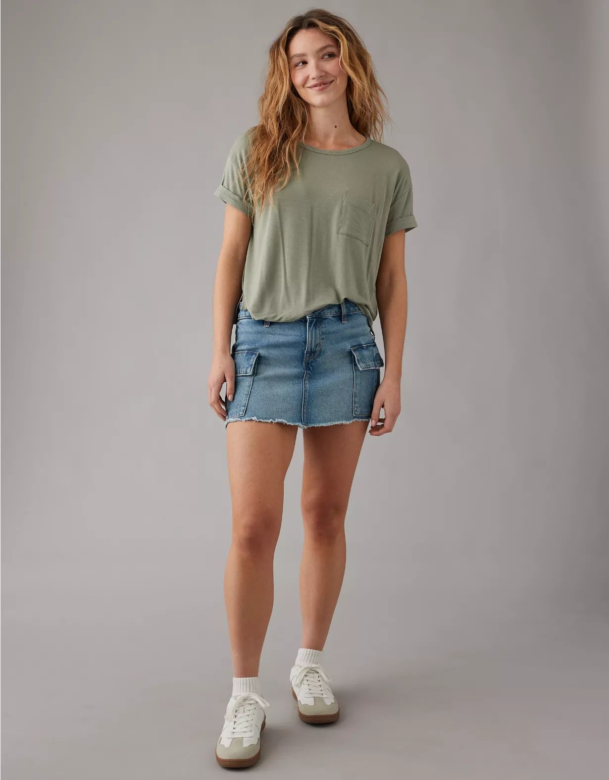 AE Soft & Sexy Oversized Pocket T-Shirt | American Eagle Outfitters (US & CA)