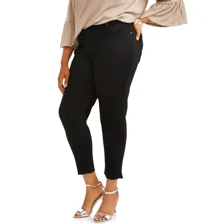 Terra & Sky Women's Plus 5 Pocket Skinny Jean | Walmart (US)