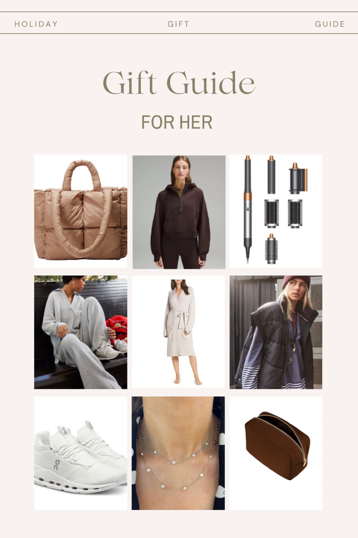 Gift ideas for the women in your life! 

#LTKGiftGuide #LTKstyletip #LTKHoliday