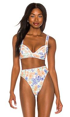 Tularosa Bethany Top in Periwinkle Floral from Revolve.com | Revolve Clothing (Global)