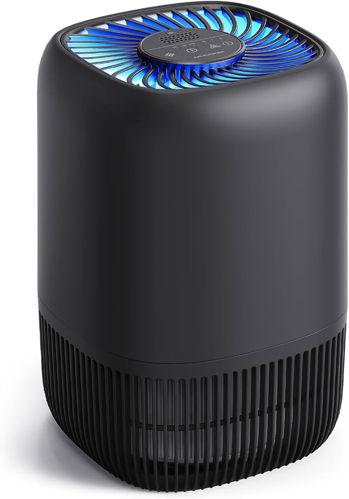 VOOPNU Air Purifiers for Bedroom, High Efficiency Filter, 1076 Ft\u00b2, Black | Amazon (US)