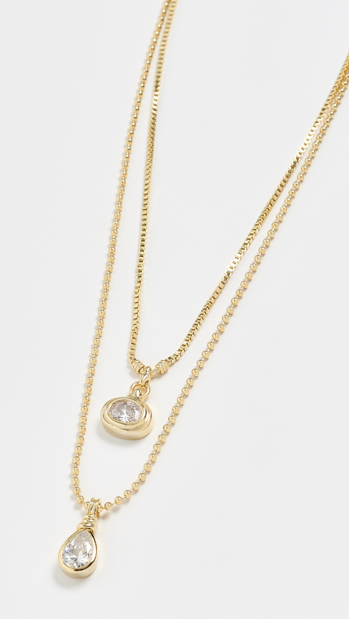 Luv Aj The Antoinette Stone Charm Necklace Set Gold One Size | Shopbop