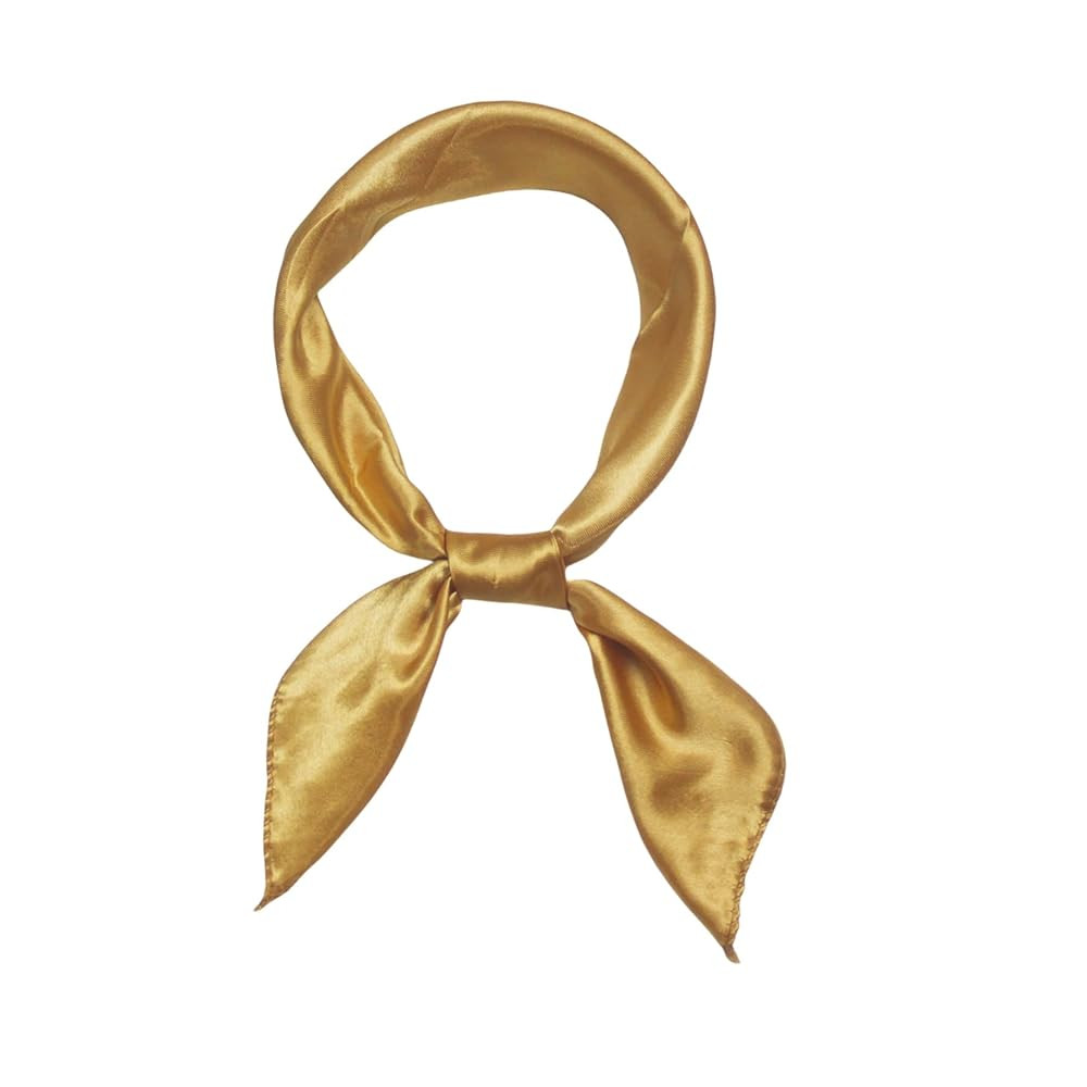 Women Satin Scarf, Satin Hair Bandanas Square Stain Scarf Vintage Head Scarves for Women | Amazon (US)