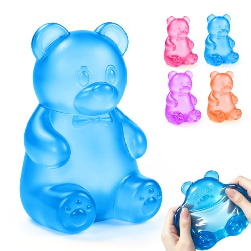 Bear Squishy, Stress Bear Taba Squishy, Taba Squishy Toys for Kids, Stress Balls Valentines Day Gifts Birthday Gifts Party Favors-Blue | Amazon (US)
