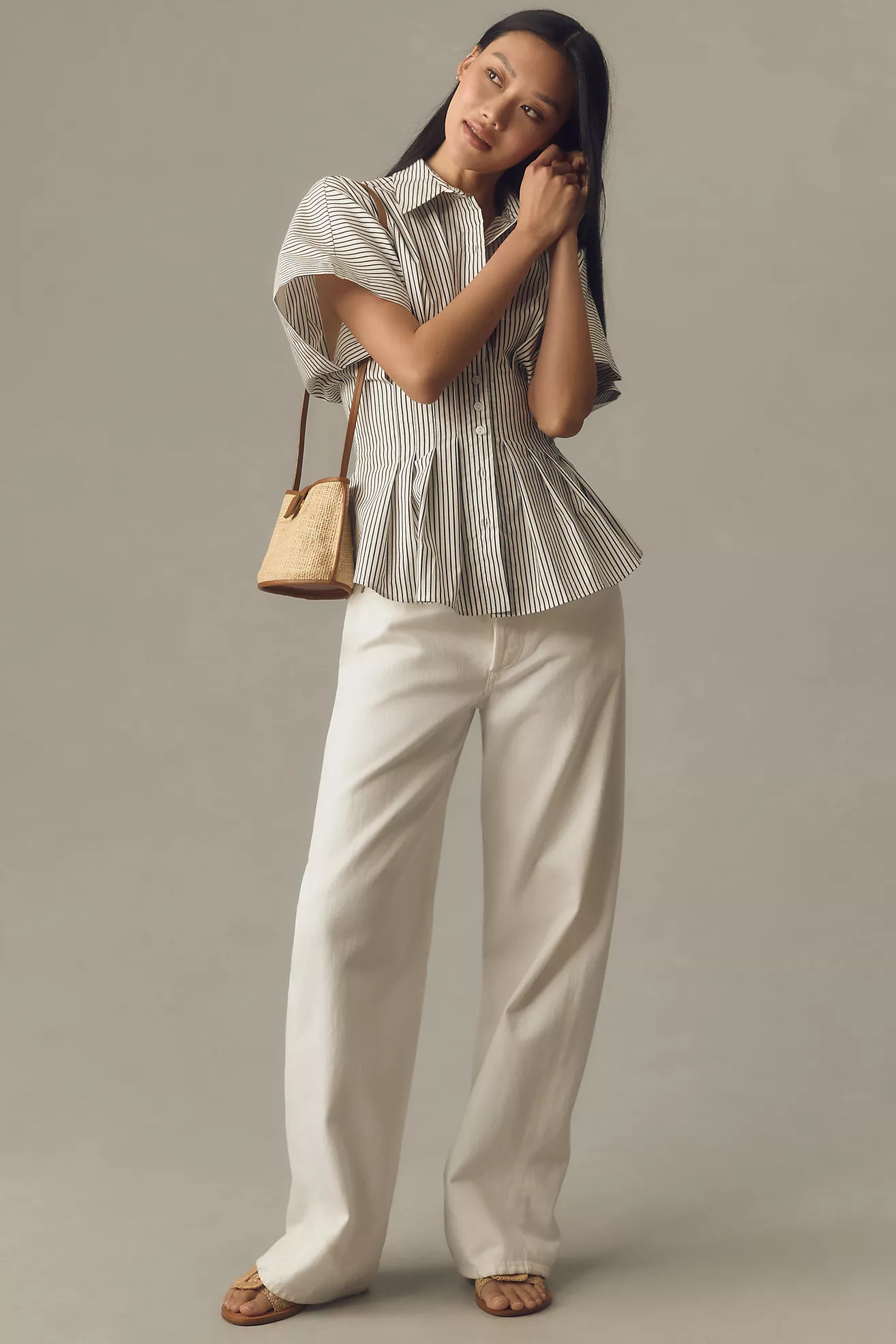 The Tobie Pleated Blouse by Exquise | Anthropologie (US)