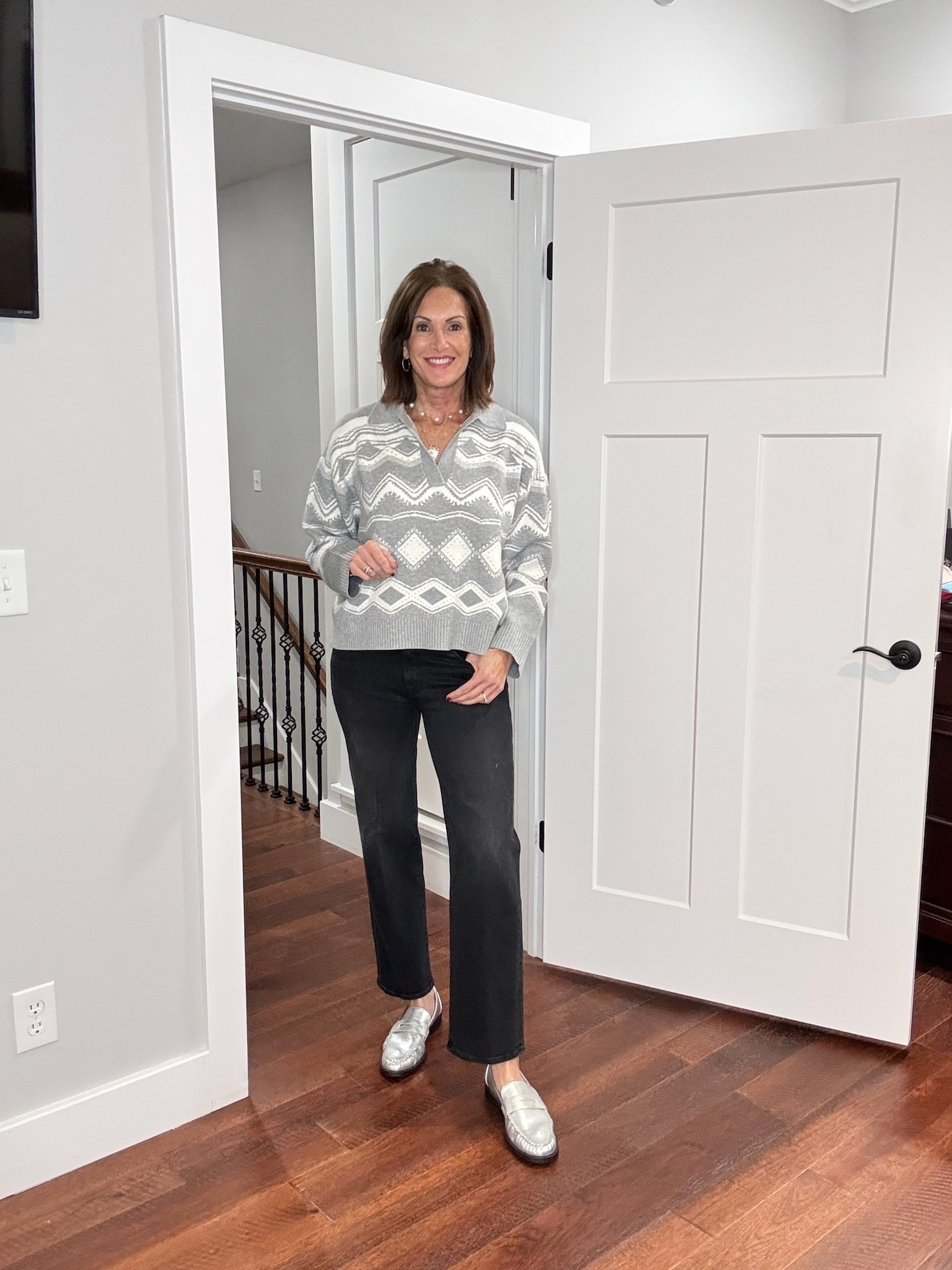 Casual winter outfit! large sweater - size 28 jeans
Women’s fashion, outfit inspo, outfit ideas, what to wear for, fashion over 40, fashion over 50, winter outfit ideas, winter fashion, winter styles, winter outfits, winter outfit inspo, holiday styles, holiday outfits, holiday outfit inspo, holiday fashion, trending fashion, chic style

#LTKOver40 #LTKootd #LTKHoliday