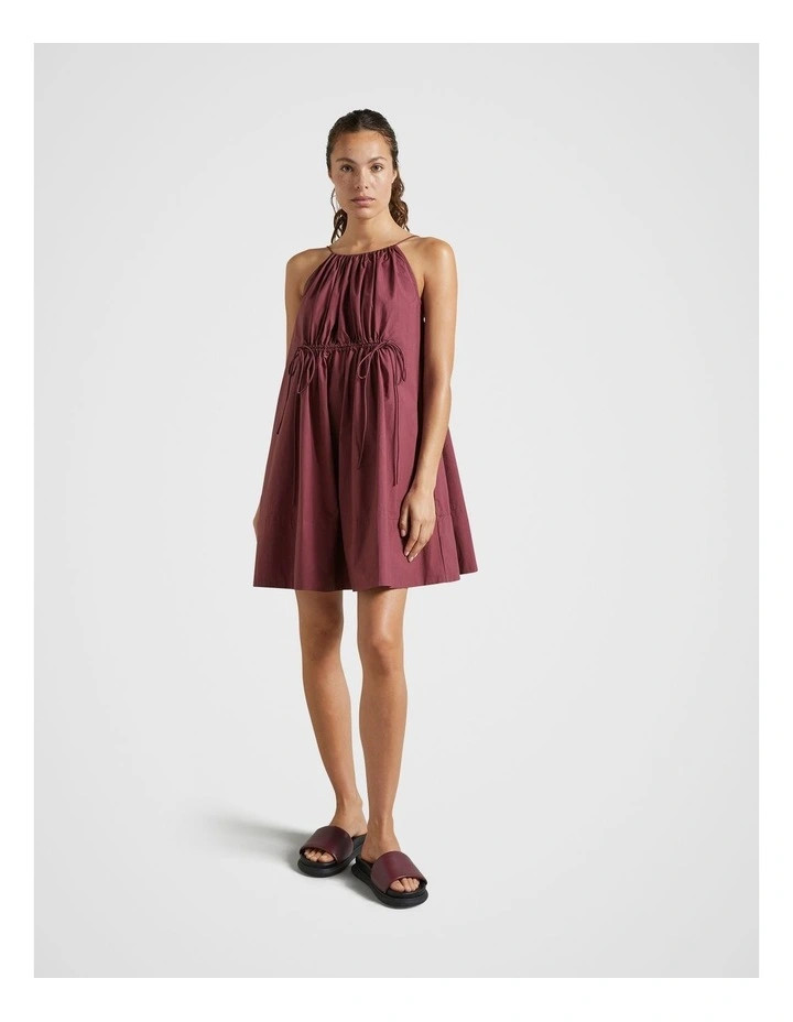 Fine DayCotton Poplin Mini Dress in Eggplant | Myer