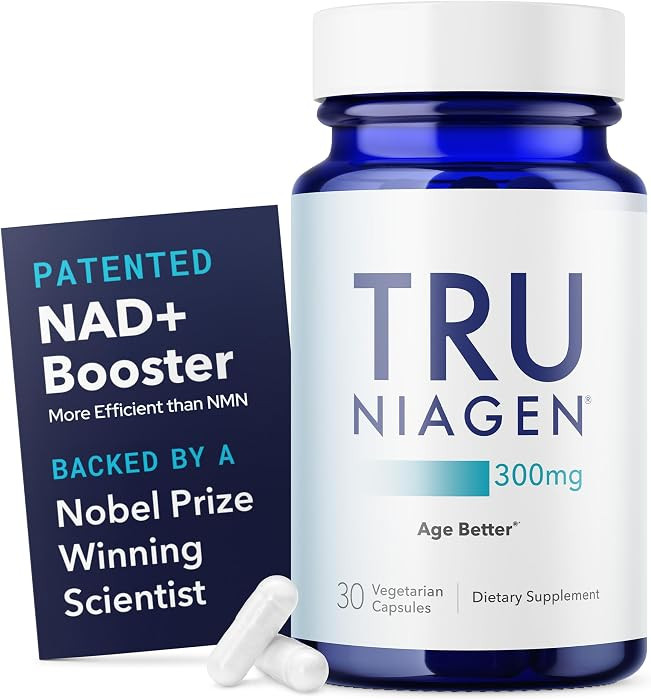 TRU NIAGEN NAD+ Supplement, Nicotinamide Riboside 300mg, 30 Daily Servings | Amazon (US)