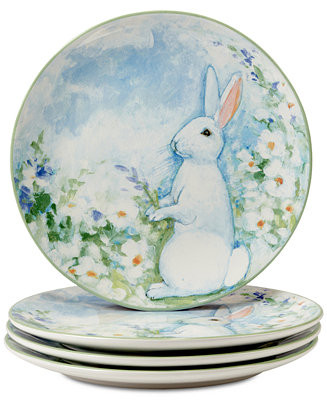 Certified International Easter Morning Dinner Plates Set of 4 - Macy's | Macy's