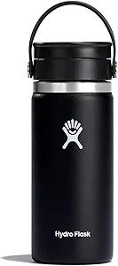 Hydro Flask Stainless Steel Wide Mouth Bottle with Flex Sip Lid and Double-Wall Vacuum Insulation... | Amazon (US)