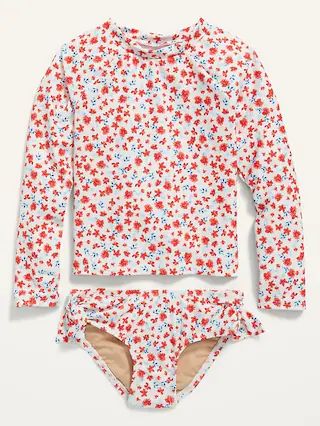 2-Piece Printed Rashguard Swim Set for Toddler Girls | Old Navy (US)