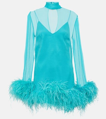 Feather-trimmed minidress | Mytheresa (US/CA)