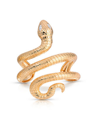 ETTIKA Serpentina Cubic Zirconia Cuff Bracelet - Macy's | Macy's