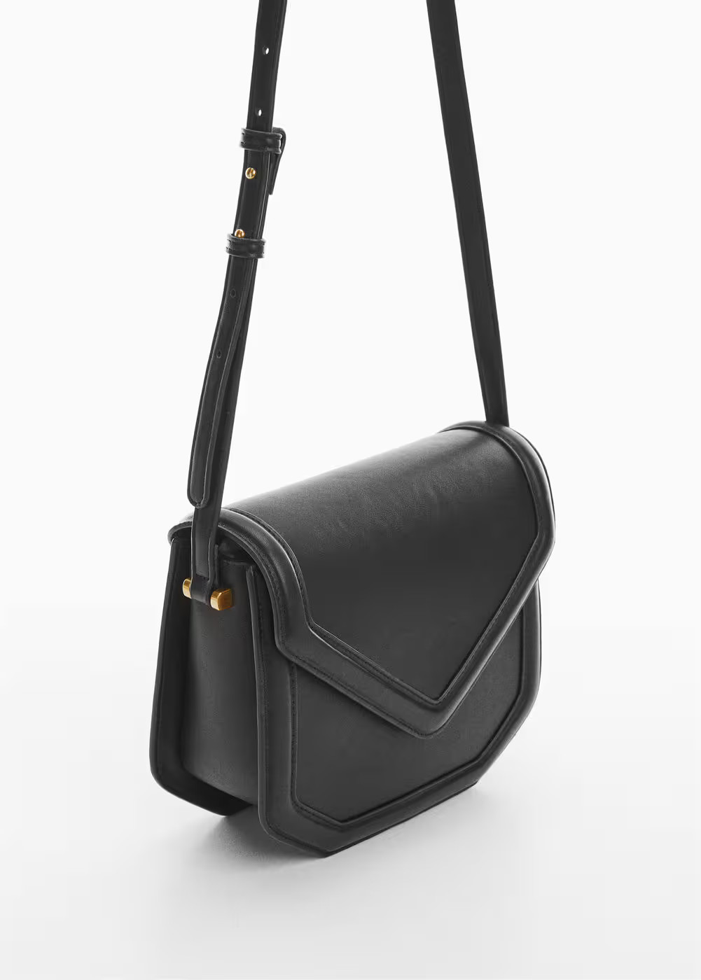 Geometric flap bag -  Women | Mango USA | MANGO (US)