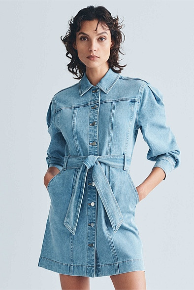 Denim Seam Detail Dress | Witchery (AU)