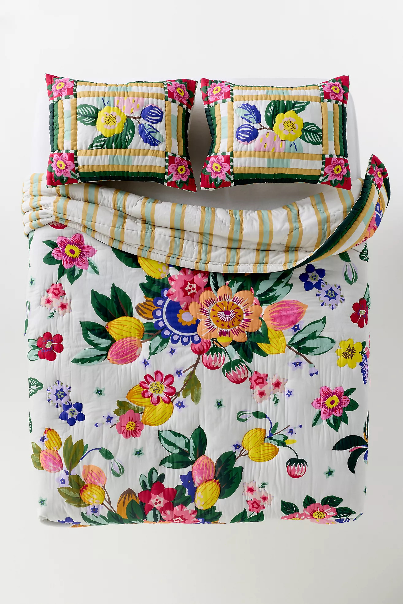 100% Cotton Voile Printed Quilt Collection | Anthropologie (US)