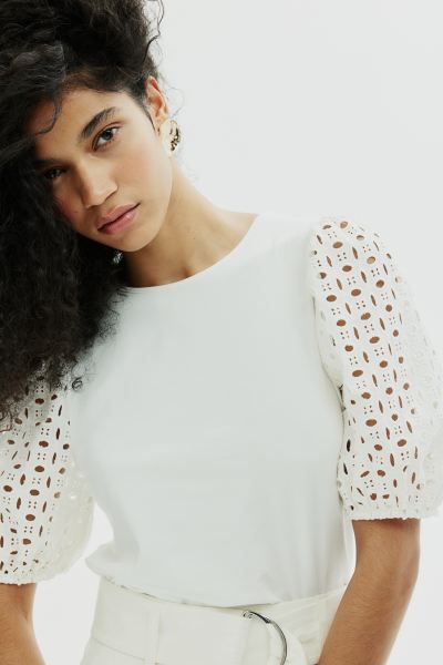Puff-sleeved Top | H&M (US + CA)