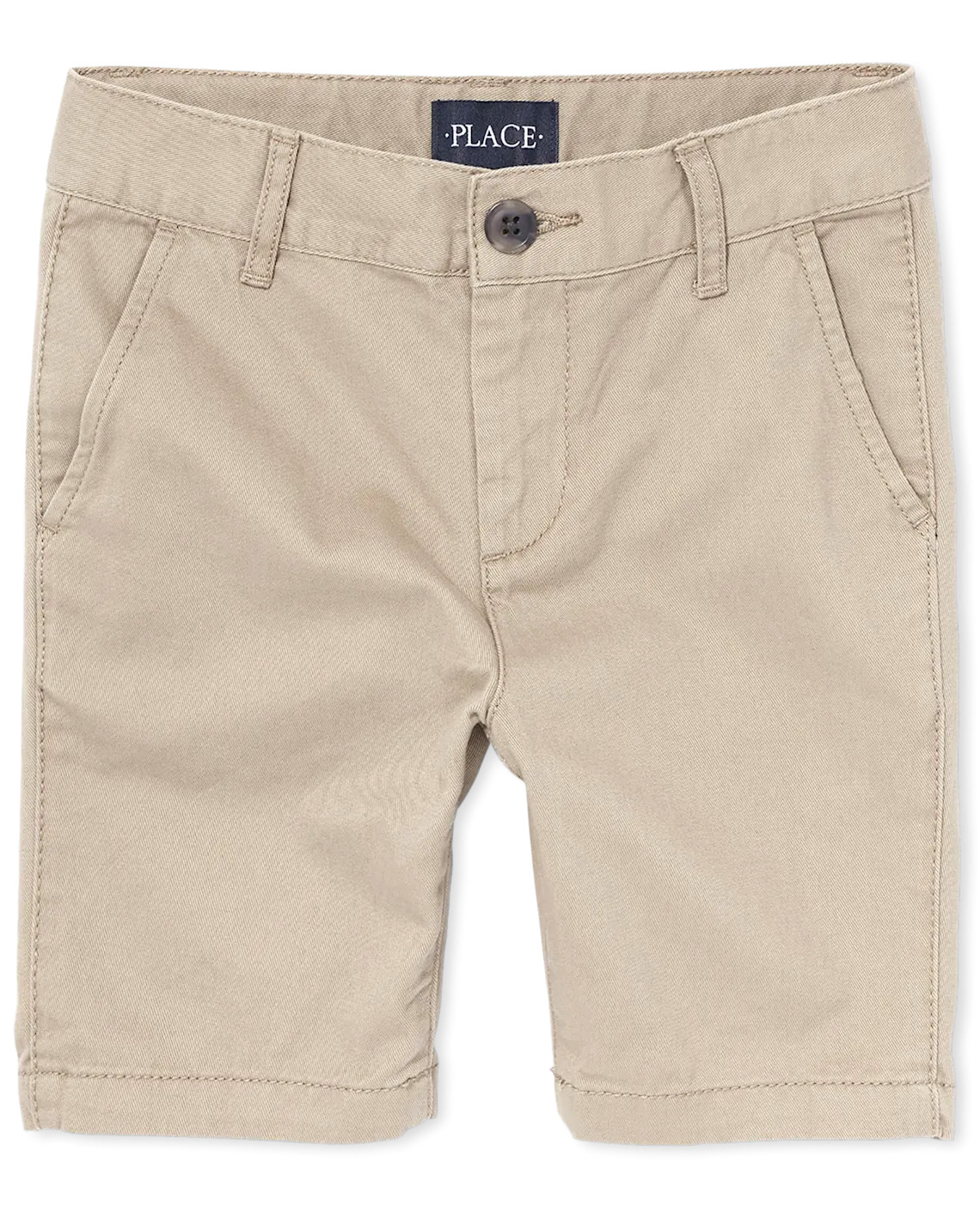 Boys Uniform Stretch Chino Shorts - tan | The Children's Place