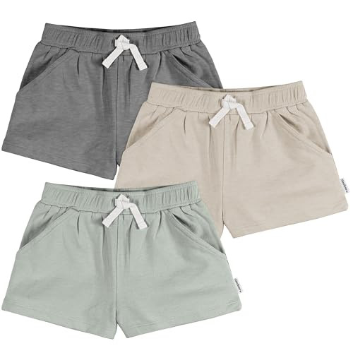 Gerber Baby Girls' 3-Pack Knit Shorts | Amazon (US)