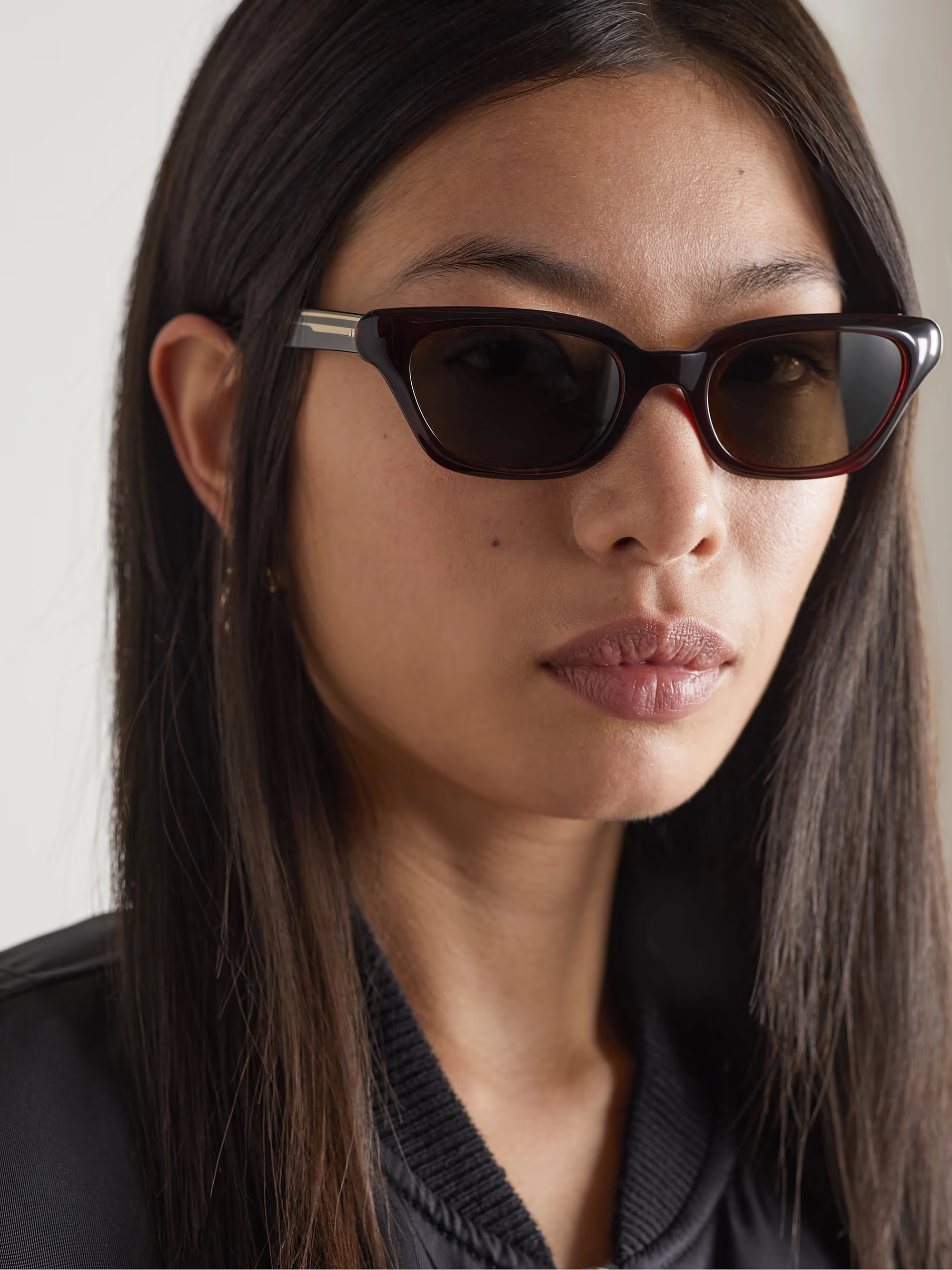 + Khaite 1983C cat-eye acetate and gold-tone sunglasses | NET-A-PORTER (US)