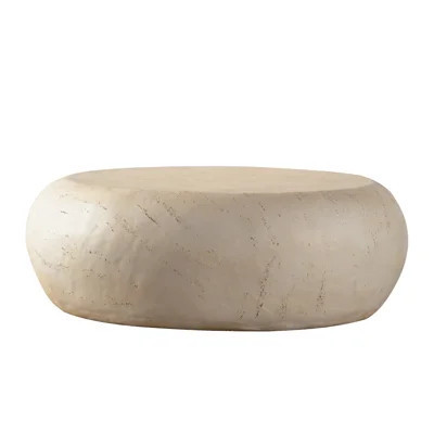 Mid-Century Round Centre Coffee Table, Vintage Faux Stone Sofa Pre-Modern Coffee Tables | Wayfair North America