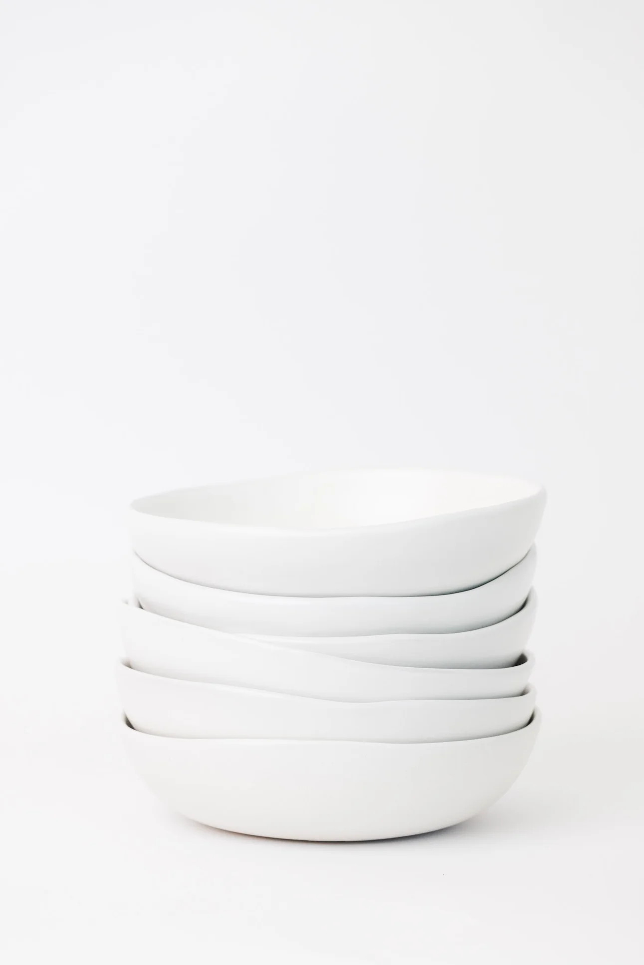 Drift Bowl - Matte White - Set of 6 | THELIFESTYLEDCO
