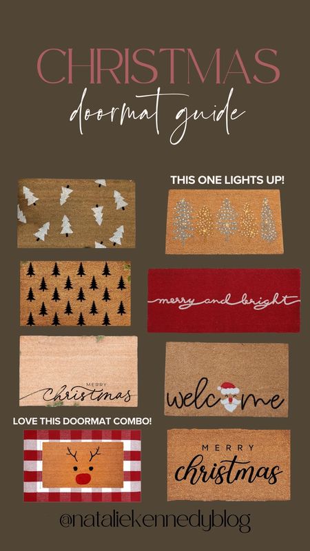  Nothing more festive than an adorable doormat for the holiday season!