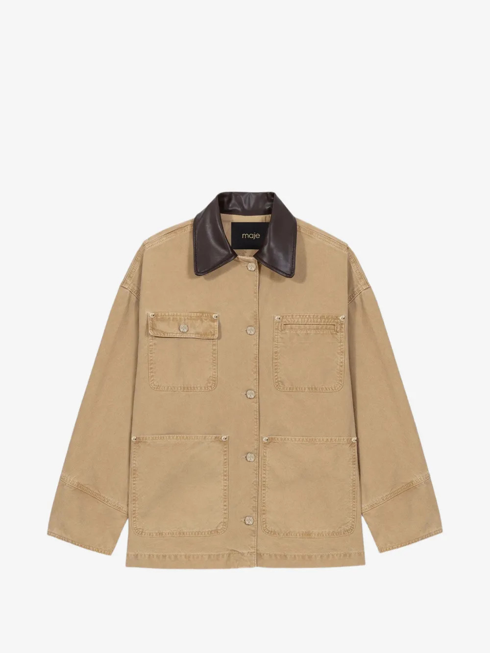 denim jacket with pleated back | Farfetch Global