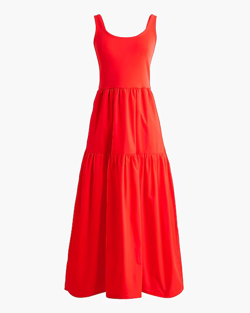 Tiered knit mixy midi dress | J.Crew Factory