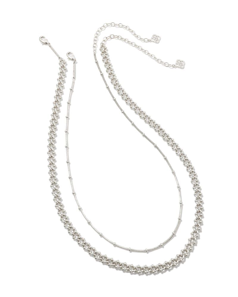Lonnie Set of 2 Chain Necklaces in Silver | Kendra Scott