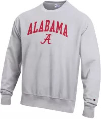 Champion Men's Alabama Crimson Tide Grey Reverse Weave Crew Sweatshirt | DICK'S Sporting Goods