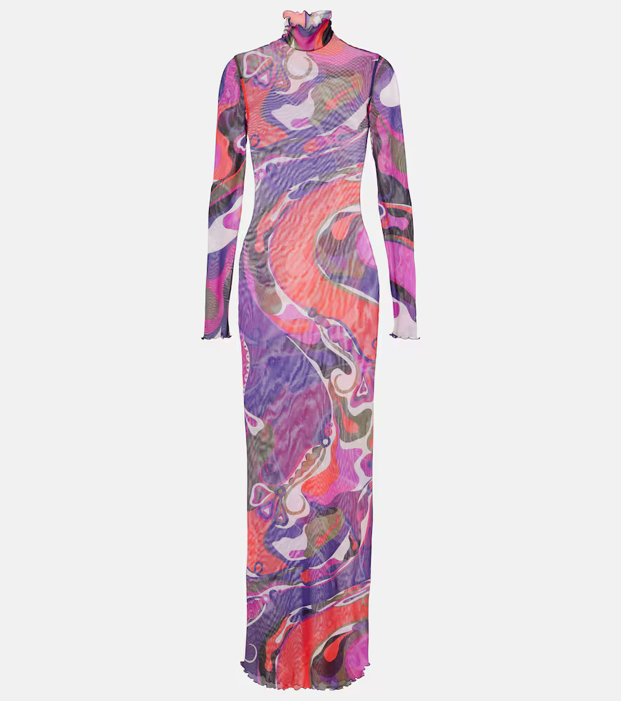 Pucci Orchidee mesh maxi dress | Mytheresa (US/CA)