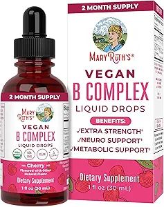 MaryRuth Organics Vitamin B Complex | B Complex Vitamins | Biotin | Vitamin B12 | Niacin | Folate... | Amazon (US)