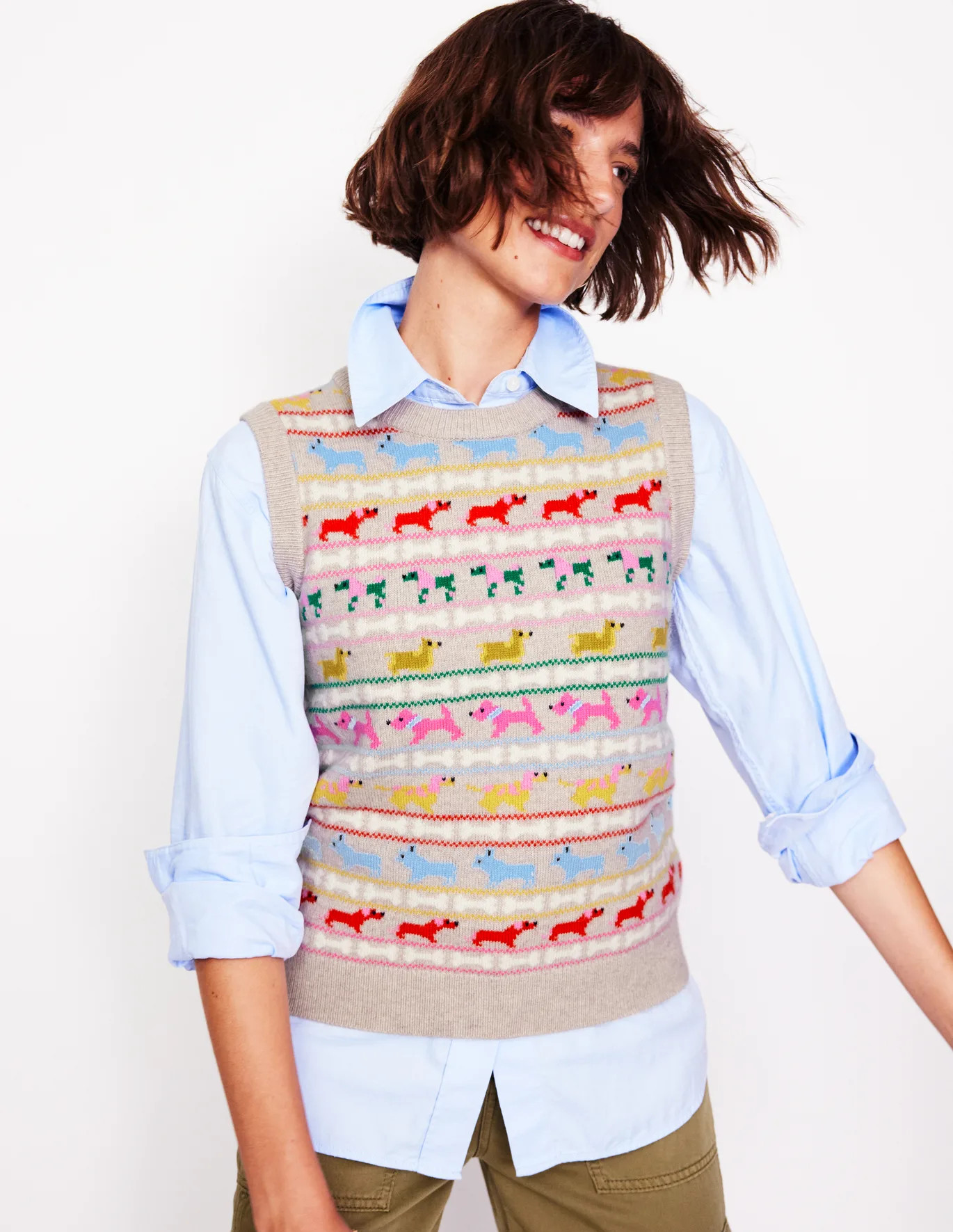 Edie Fair Isle Tank | Boden (US)