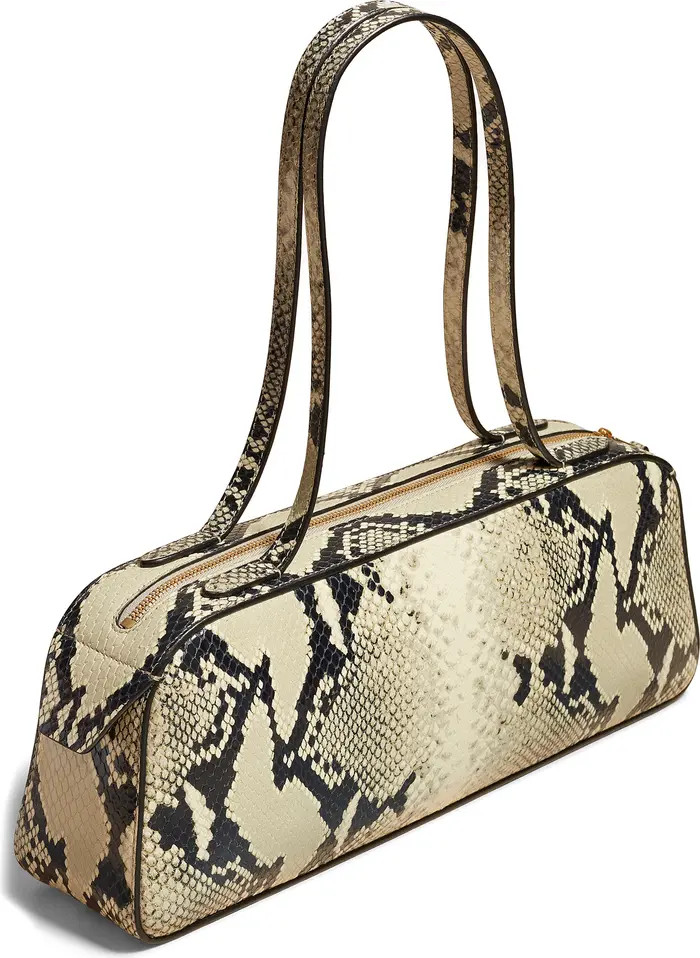 Khaite Simona Snakeskin Print Leather Shoulder Bag | Nordstrom | Nordstrom