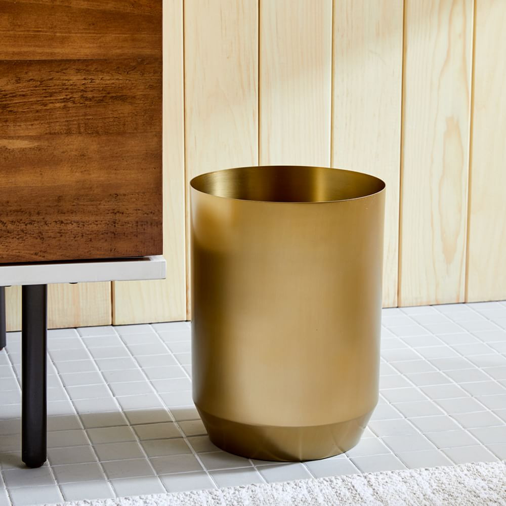 Caspian Metal Waste Bin | West Elm (US)
