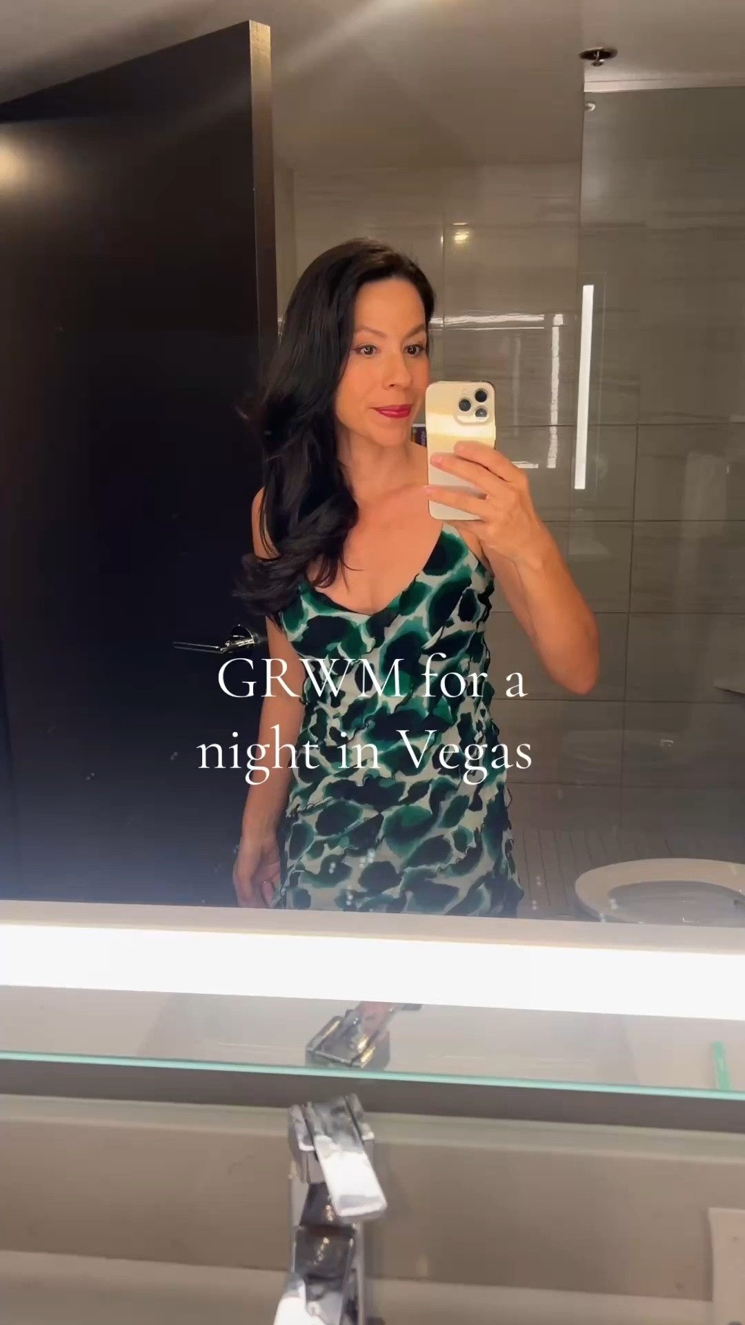 GRWM in Vegas. I used the mermade hot rollers for  ax volume

#LTKootd #LTKOver40