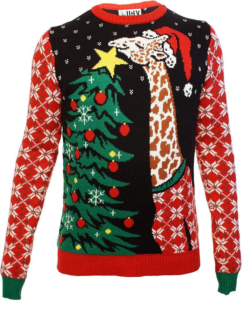 Ugly Christmas Party Knitted Ugly Christmas Sweater for Men and Women - Funny Santa | Amazon (US)
