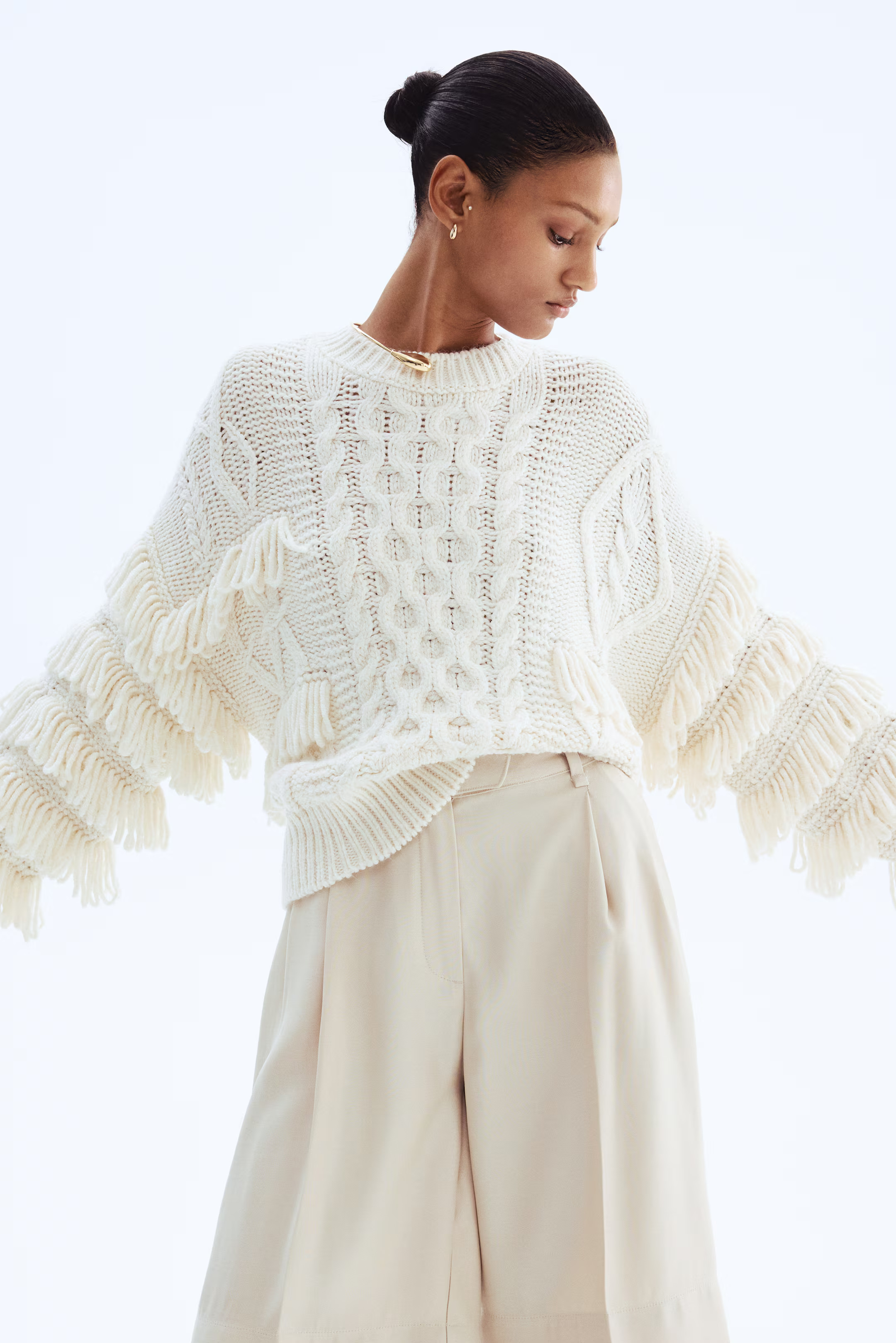 Sweater with Fringe | H&M (US + CA)