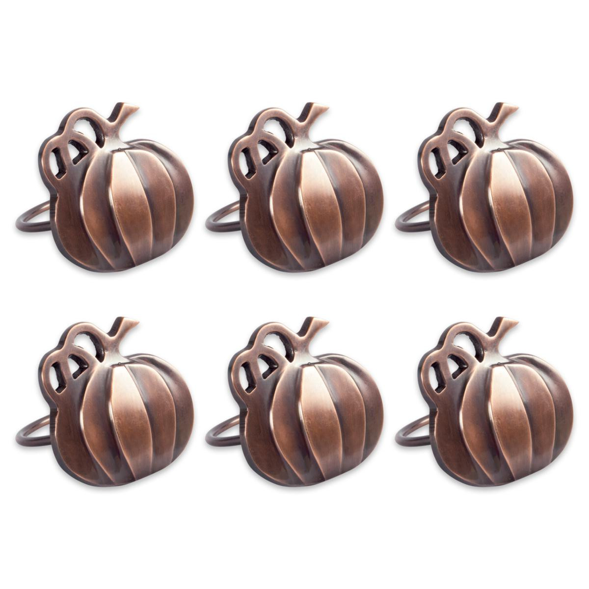 Design Imports Thanksgiving Pumpkin Napkin Rings Set of 6 - 9309070 | HSN | HSN