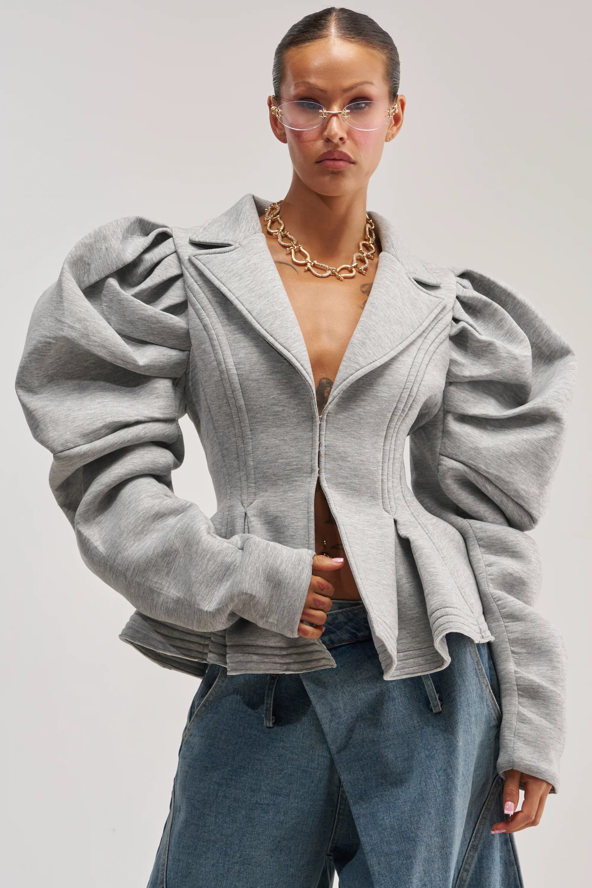 LIORA PEPLUM BLAZER | AKIRA