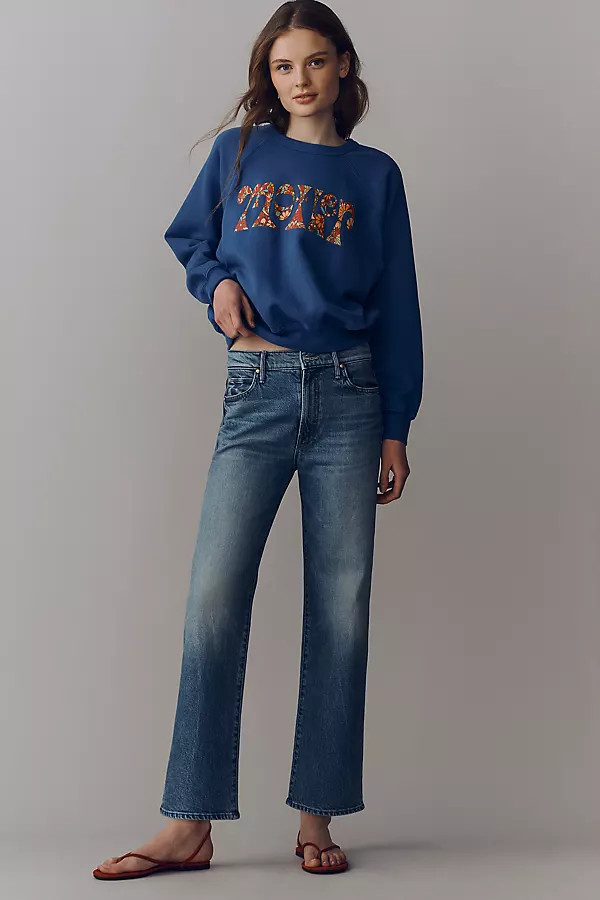 MOTHER Kick It Ankle High-Rise Straight-Leg Jeans | Anthropologie (US)
