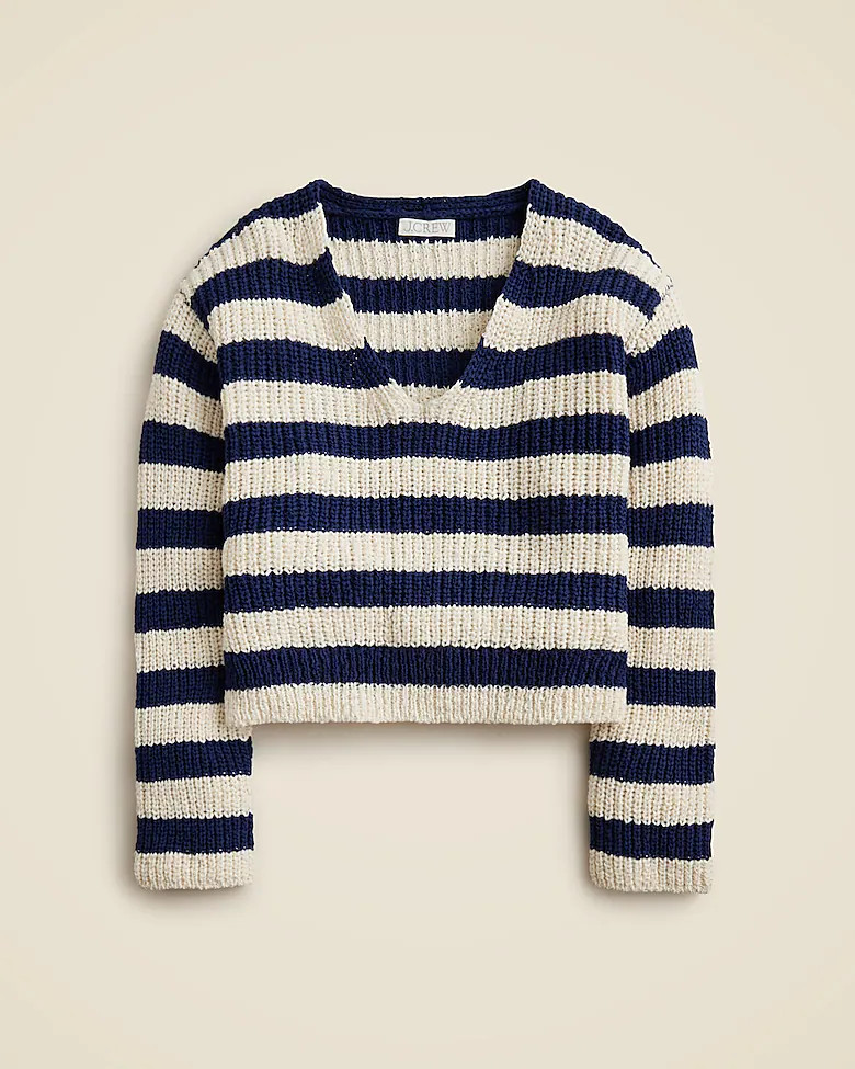 Montauk pullover sweater in stripe | J. Crew US