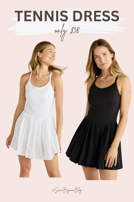 Serve up style with this Tennis Dresses, available now for only $38! Perfect for both on and off the court. #TennisDress #SportyChic #OnAndOffCourt #ActiveWear #FashionForLess #SportyStyle 

#LTKStyleTip #LTKFindsUnder50 #LTKSaleAlert