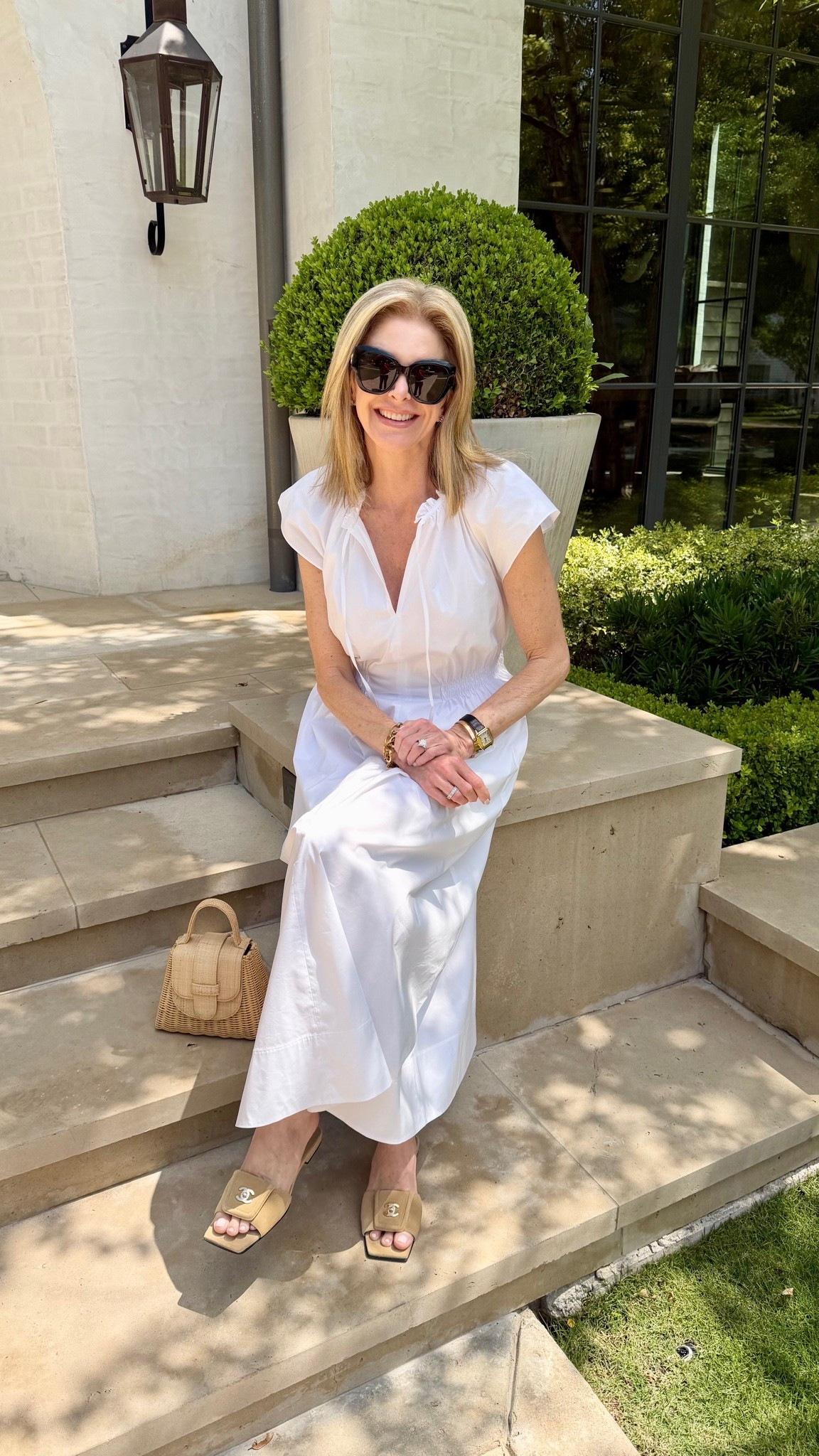 The perfect white midi dress for early fall! Size S

#LTKSeasonal #LTKOver40 #LTKootd