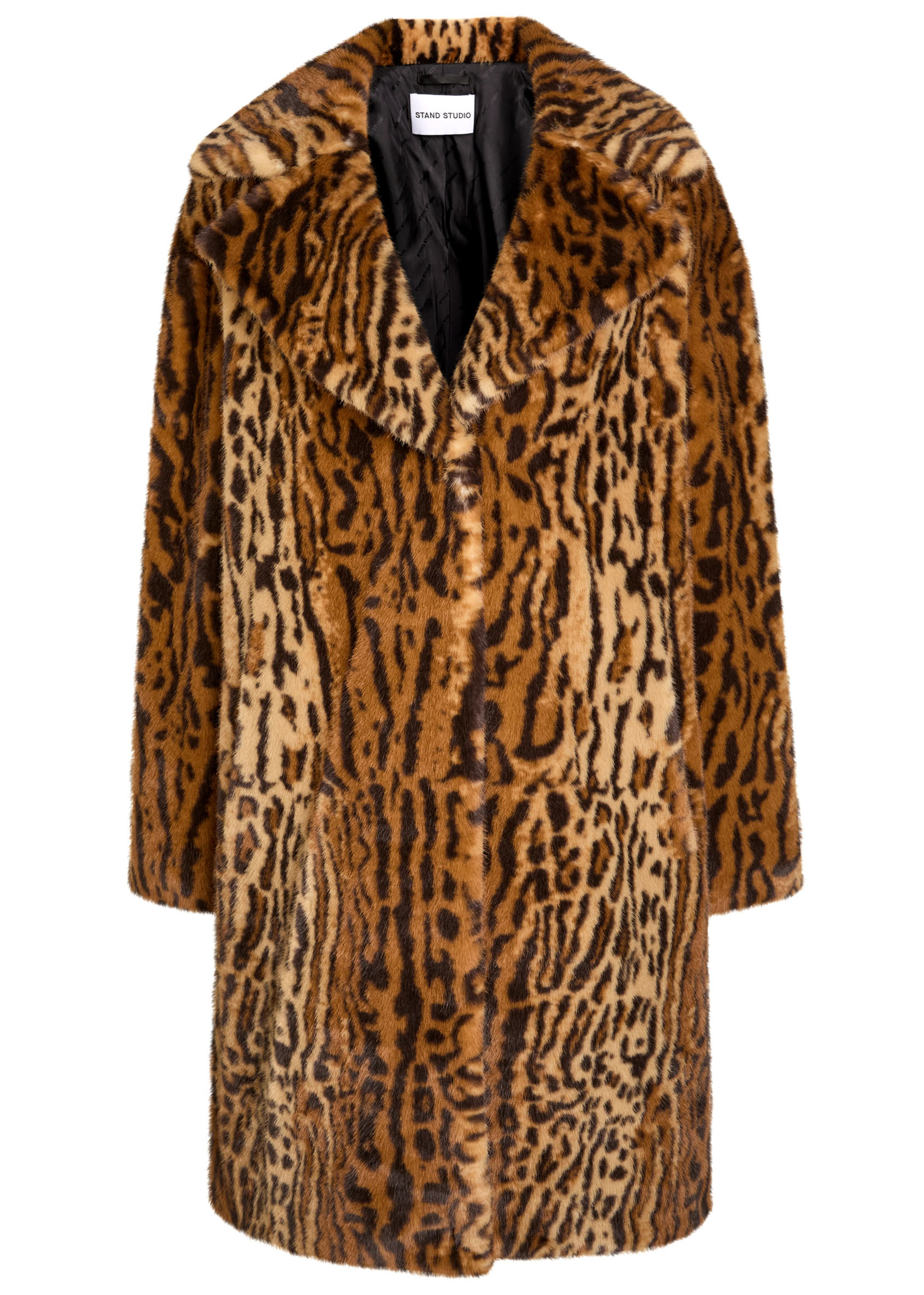 Camille Cocoon leopard-print faux fur coat | Harvey Nichols